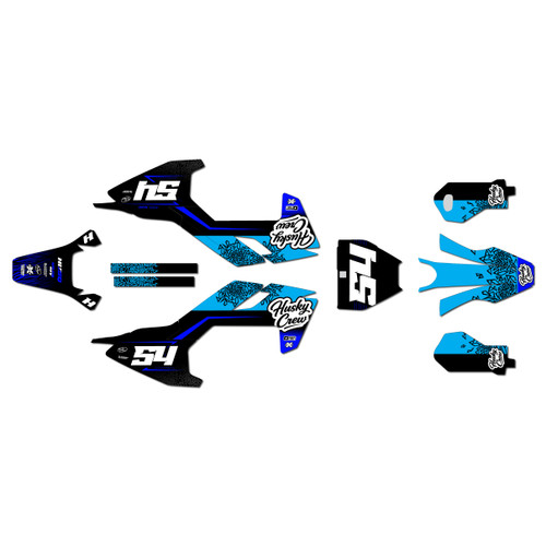 husqvarna ee3 graphics kit 2023-2026 fatality series blue