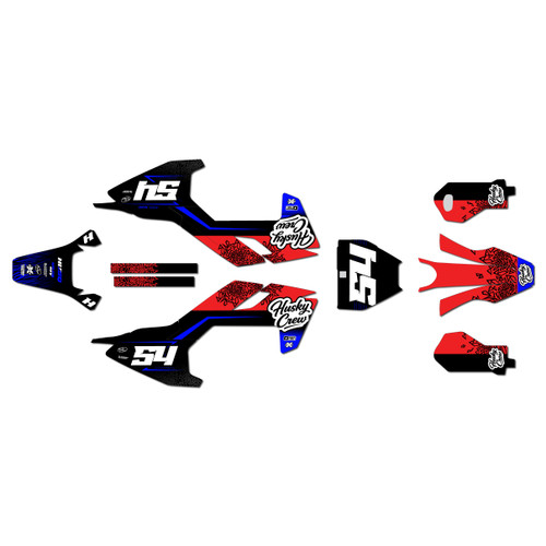 husqvarna ee3 graphics kit 2023-2026 fatality series red