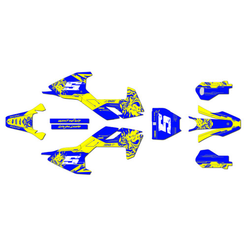 husqvarna ee3 graphics kit 2023-2026 nightcity series yellow