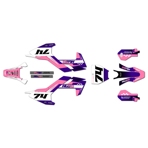 husqvarna ee3 graphics kit 2023-2026 prestige series purple