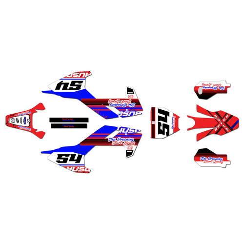 husqvarna ee3 graphics kit 2023-2026 split series red