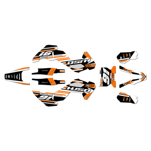 husqvarna tc65 graphics kit 2024-2026 coil series orange