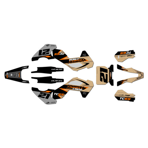 husqvarna tc65 graphics kit 2024-2026 crew series tan