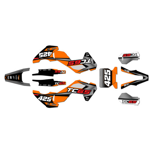 husqvarna tc65 graphics kit 2024-2026 screech series orange