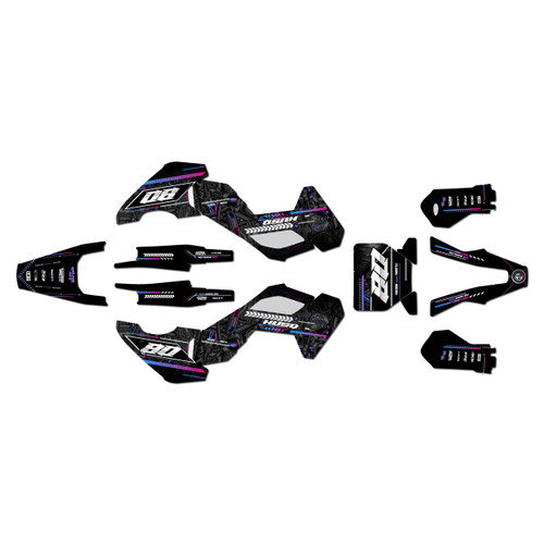 husqvarna tc65 graphics kit 2024-2026 velocity series magenta