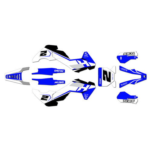 husqvarna tc65 graphics kit 2024-2026 wicked series blue