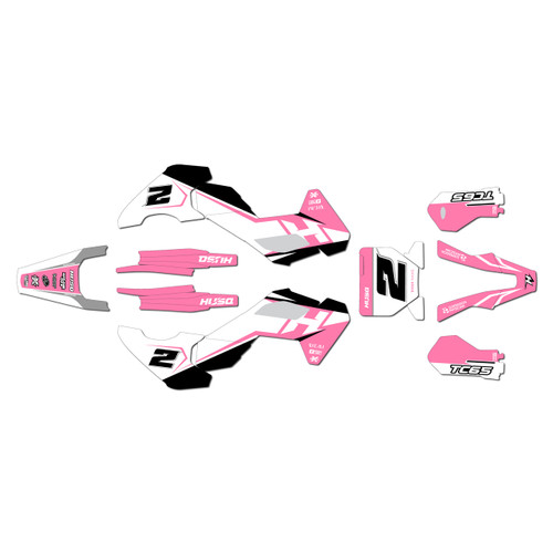 husqvarna tc65 graphics kit 2024-2026 wicked series pink