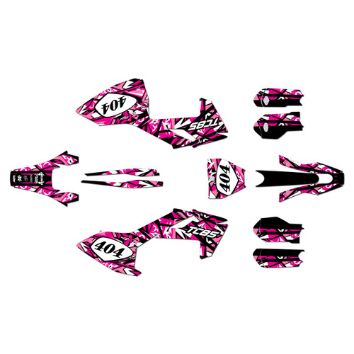 husqvarna tc85 graphics kit 2023-2024 shatter series pink