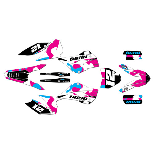 husqvarna tc85 graphics kit 2014 masquerade series magenta