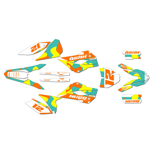 husqvarna tc85 graphics kit 2014 masquerade series orange