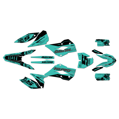 husqvarna tc85 graphics kit 2014 nightcity series teal