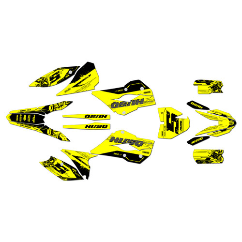 husqvarna tc85 graphics kit 2015-2017 nightcity series yellow