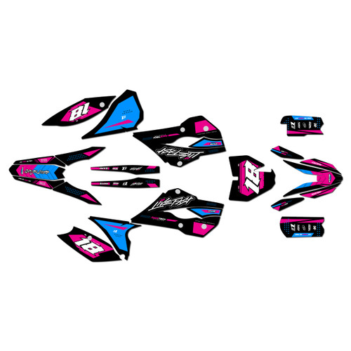 husqvarna tc85 graphics kit 2014 rebel series magenta