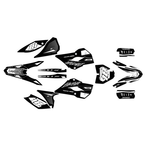 husqvarna tc85 graphics kit 2015-2017 rebel series white