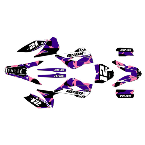 husqvarna tc85 graphics kit 2014 splash series purple