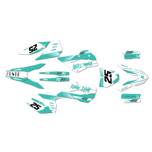 husqvarna tc85 graphics kit 2014 swift series teal