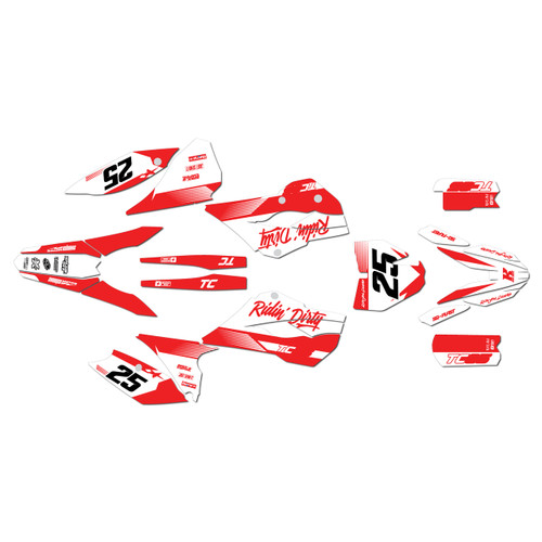 husqvarna tc85 graphics kit 2015-2017 swift series red
