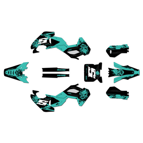 husqvarna ee5 graphics kit 2025-2026 night-city series teal