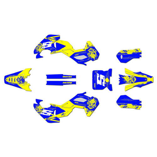 husqvarna tc50 graphics kit 2024-2026 night-city series yellow-shift