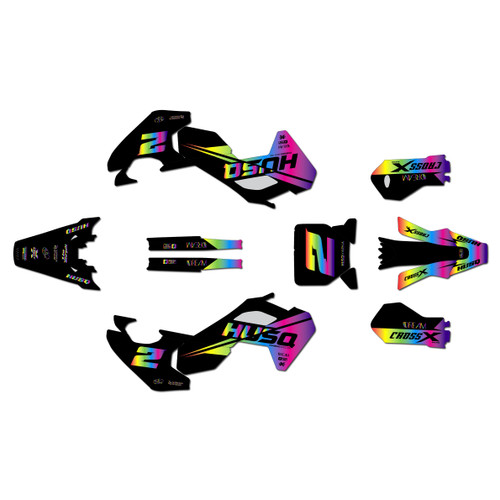 husqvarna ee5 graphics kit 2025-2026 splinter series rainbow