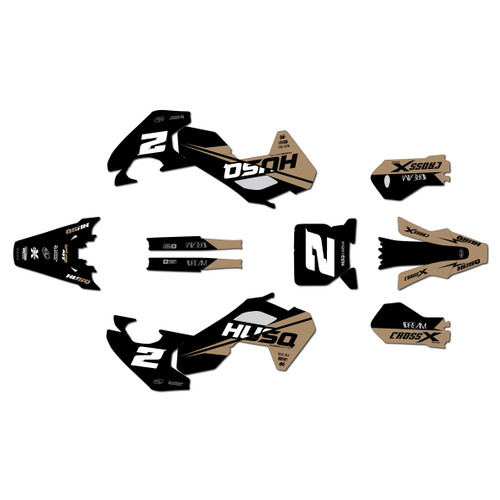 husqvarna tc50 graphics kit 2024-2026 splinter series tan