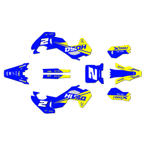 husqvarna tc50 graphics kit 2024-2026 splinter series yellow-shift