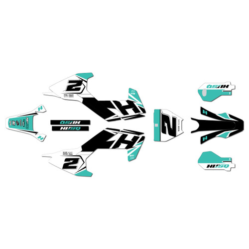 husqvarna ee5 graphics kit 2018-2024 ace series teal
