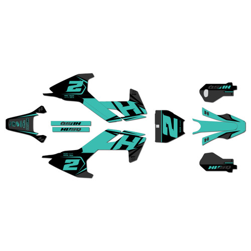 husqvarna ee5 graphics kit 2018-2024 ace series teal-shift