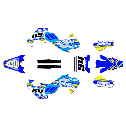 husqvarna ee5 graphics kit 2025-2026 split series blue