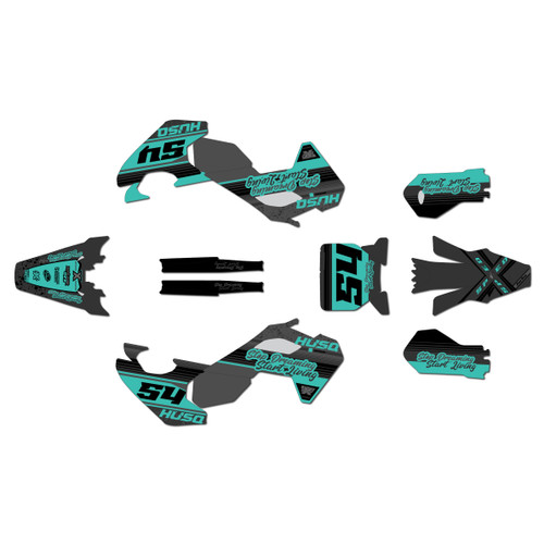 husqvarna ee5 graphics kit 2025-2026 split series teal-shift