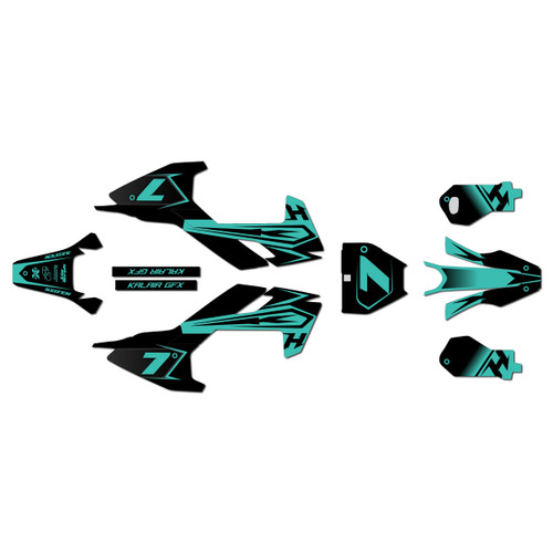 husqvarna ee5 graphics kit 2018-2024 bold series teal