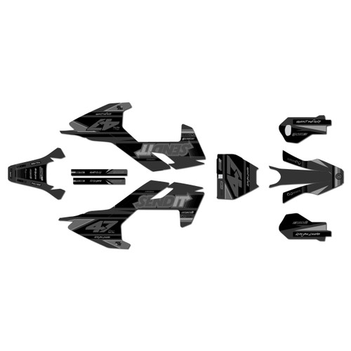 husqvarna ee5 graphics kit 2018-2024 fresh series smoke