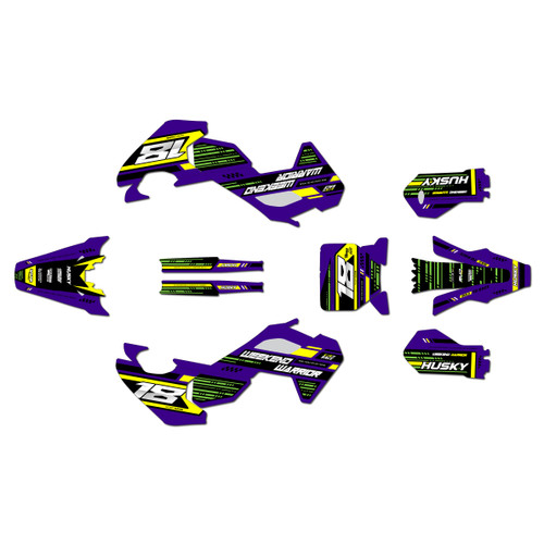 husqvarna ee5 graphics kit 2025-2026 warrior series purple