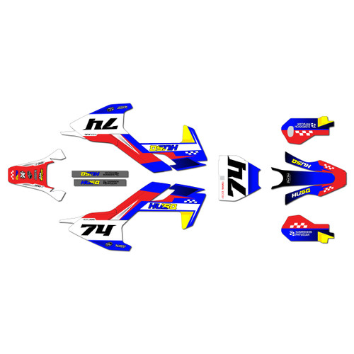 husqvarna ee5 graphics kit 2018-2024 prestige series red