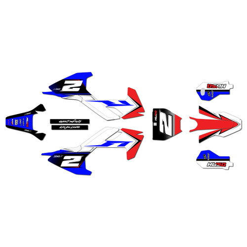 husqvarna ee5 graphics kit 2018-2024 razor series red