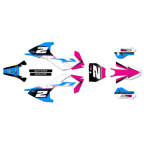 husqvarna ee5 graphics kit 2018-2024 razor series magenta