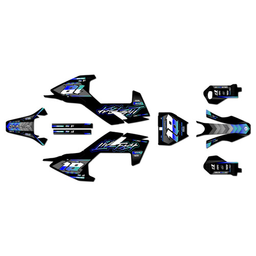 husqvarna ee5 graphics kit 2018-2024 rebel series teal