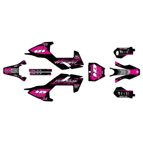 husqvarna ee5 graphics kit 2018-2024 rebel series magenta