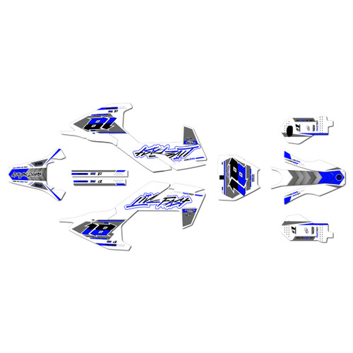 husqvarna ee5 graphics kit 2018-2024 rebel series blue-shift