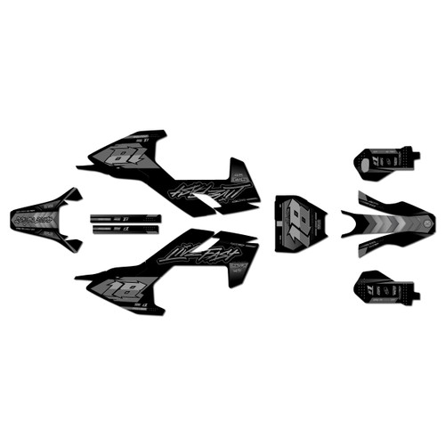 husqvarna ee5 graphics kit 2018-2024 rebel series smoke