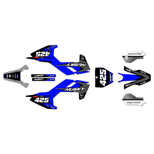 husqvarna ee5 graphics kit 2018-2024 screech series blue