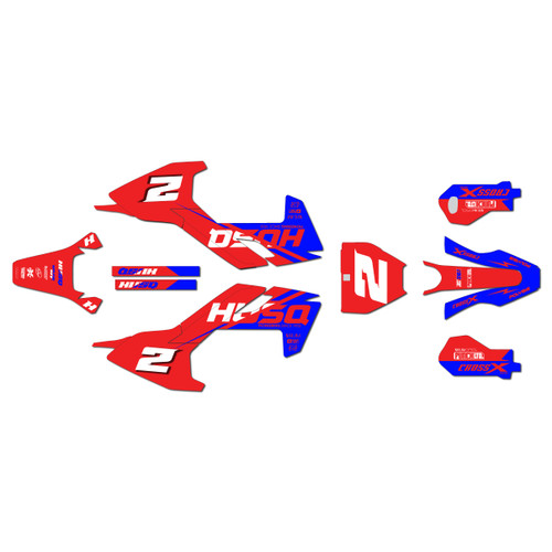 husqvarna ee5 graphics kit 2018-2024 splinter series red