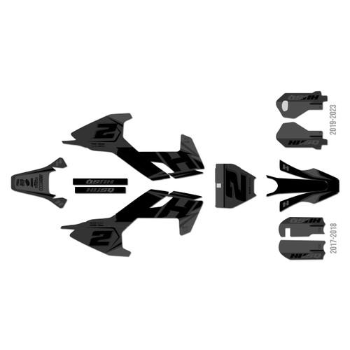 husqvarna tc50 graphics kit 2019-2023 ace series smoke