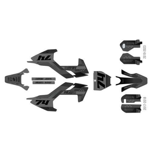 husqvarna tc50 graphics kit 2017-2018 prestige series smoke