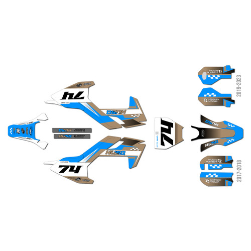 husqvarna tc50 graphics kit 2019-2023 prestige series tan