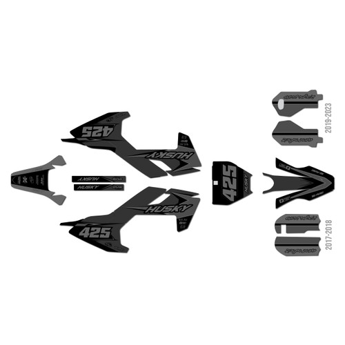 husqvarna tc50 graphics kit 2017-2018 screech series smoke