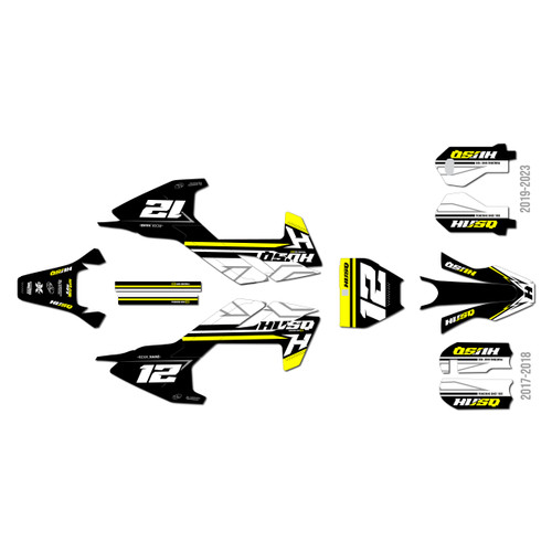 husqvarna tc50 graphics kit 2019-2023 serenity series yellow