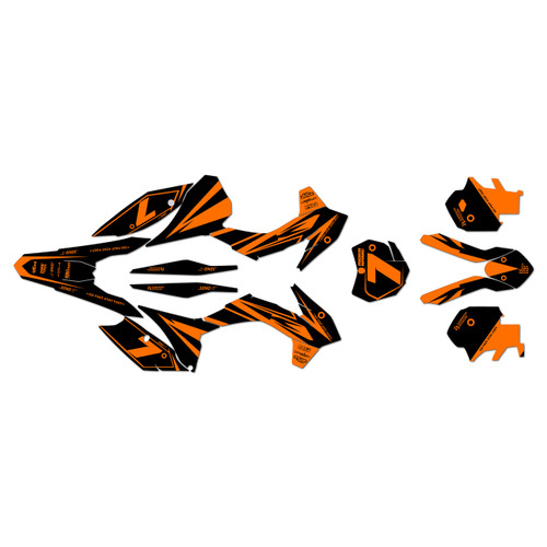KTM 125SX, 150SX & 250SX graphics kit 2013-2014 bold series orange-shift