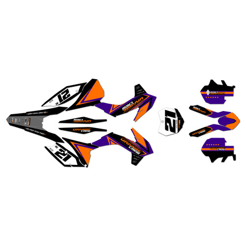 ktm 150xc graphics kit 2013-2014 crew series purple