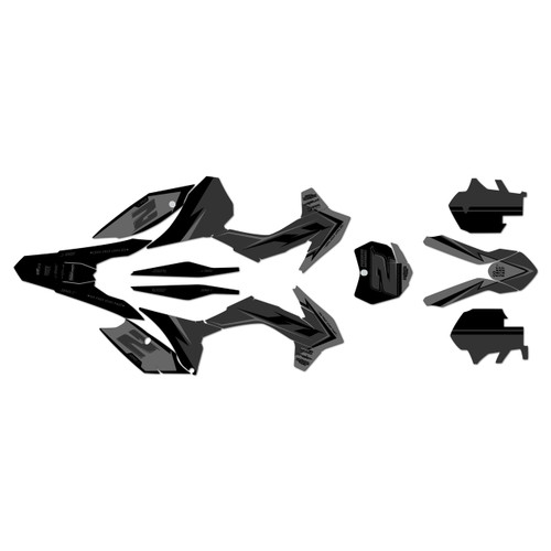 KTM 125SX, 150SX & 250SX graphics kit 2013-2014 razor series smoke
